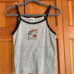 Vintage Coors Light Racing Gray Baby Tank Top